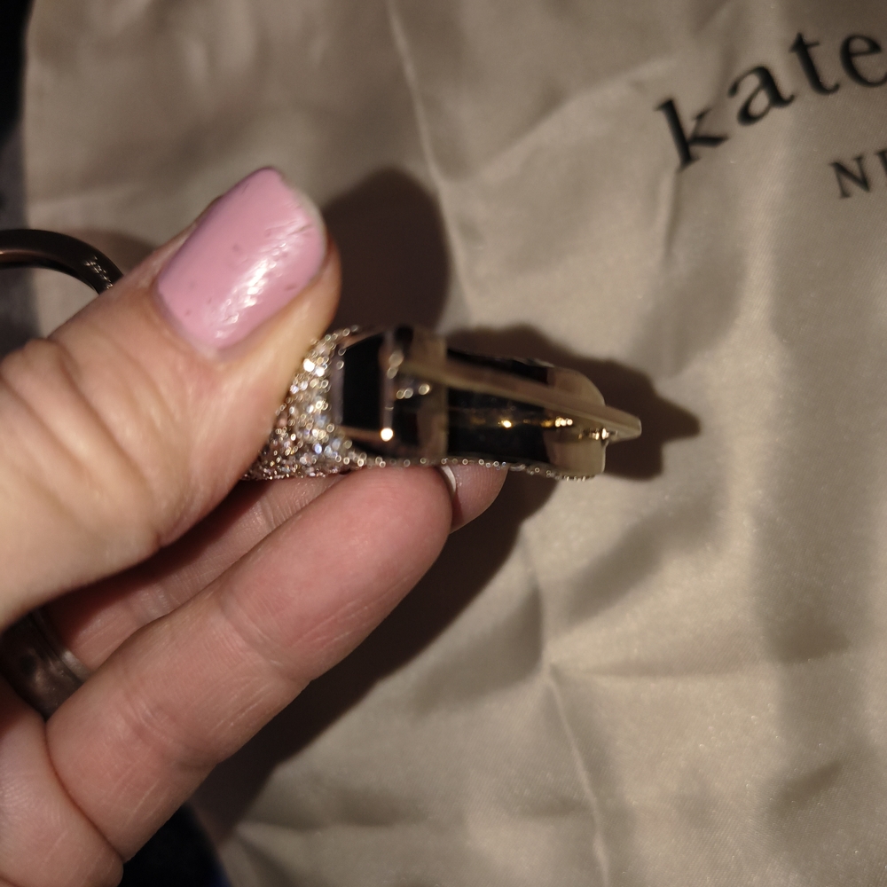 Kate Spade Ice Skate Keychain Charm Bling - Picture 3 of 11